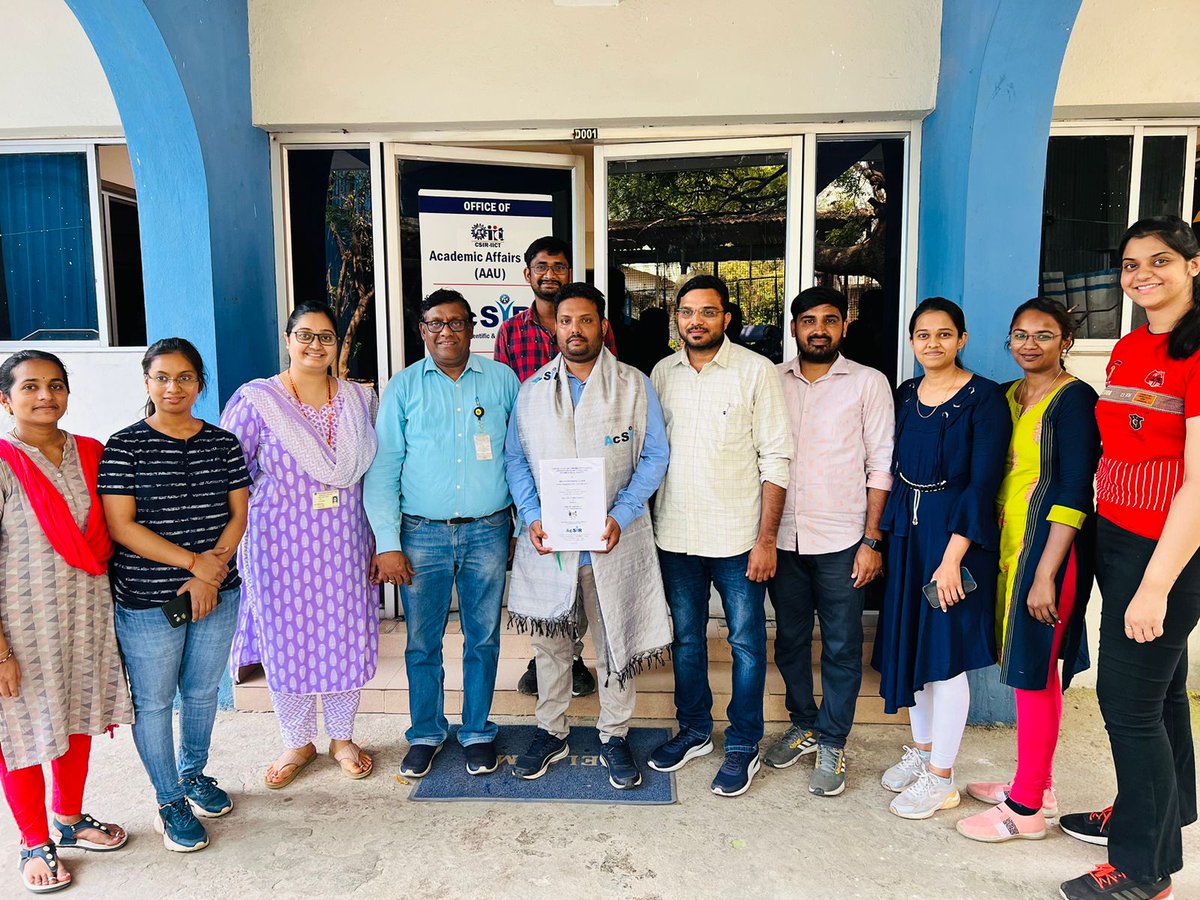 Mr. Bollikanda Rakesh Kumar (Enrolment No. 20EE16A18053) worked with Dr. K. Srinivas, CSIR-IICT has successfully defended his viva-voce examination for the award of Ph.D Degree on April 30, 2024. @CSIR_IND @DrNKalaiselvi @CSIR_NIScPR @AcSIR_India