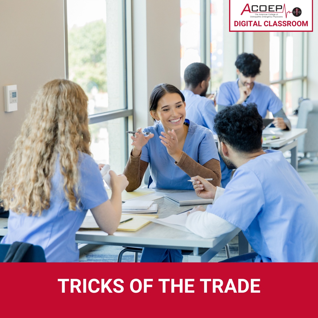 Unlock the secrets of emergency medicine with ACOEP's Digital Classroom! 🚑✨ Join us in discovering the 'Tricks of the Trade'—essential knowledge for EM physicians. Go to acoep.peachnewmedia.com/store/seminar/…