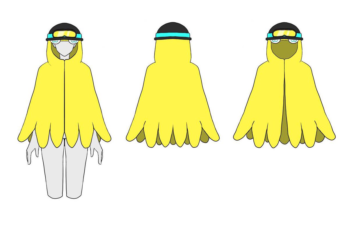 This is the design of the cuttlefish hoodie. You can free to use it🦑💛
art by @Kaji_Na__ 
#briskadet