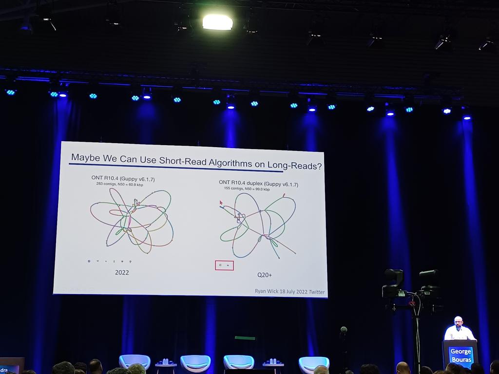 oschwengers1's tweet photo. Excellent talk by @GB13Faithless on short/long/hybrid assembly strategies for optimum chromosome and plasmid assemblies! Loads of information, advice, and great new #bioinformatics tools to use next. #ECCMID24 https://t.co/HOV0Gc4pE9