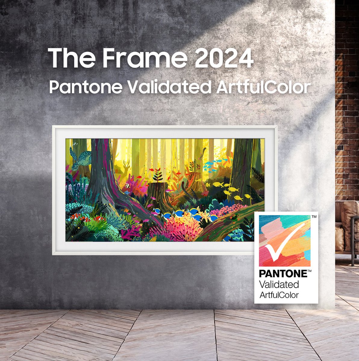 Continue to set the tone in 2024 with #TheFrameTV, which has earned it’s 1st Pantone®️ Validated ArtfulColor certification! Live in confident colour knowing that your TV's been validated by a globally renowned authority in colour standards More here: bit.ly/3UEHSyb