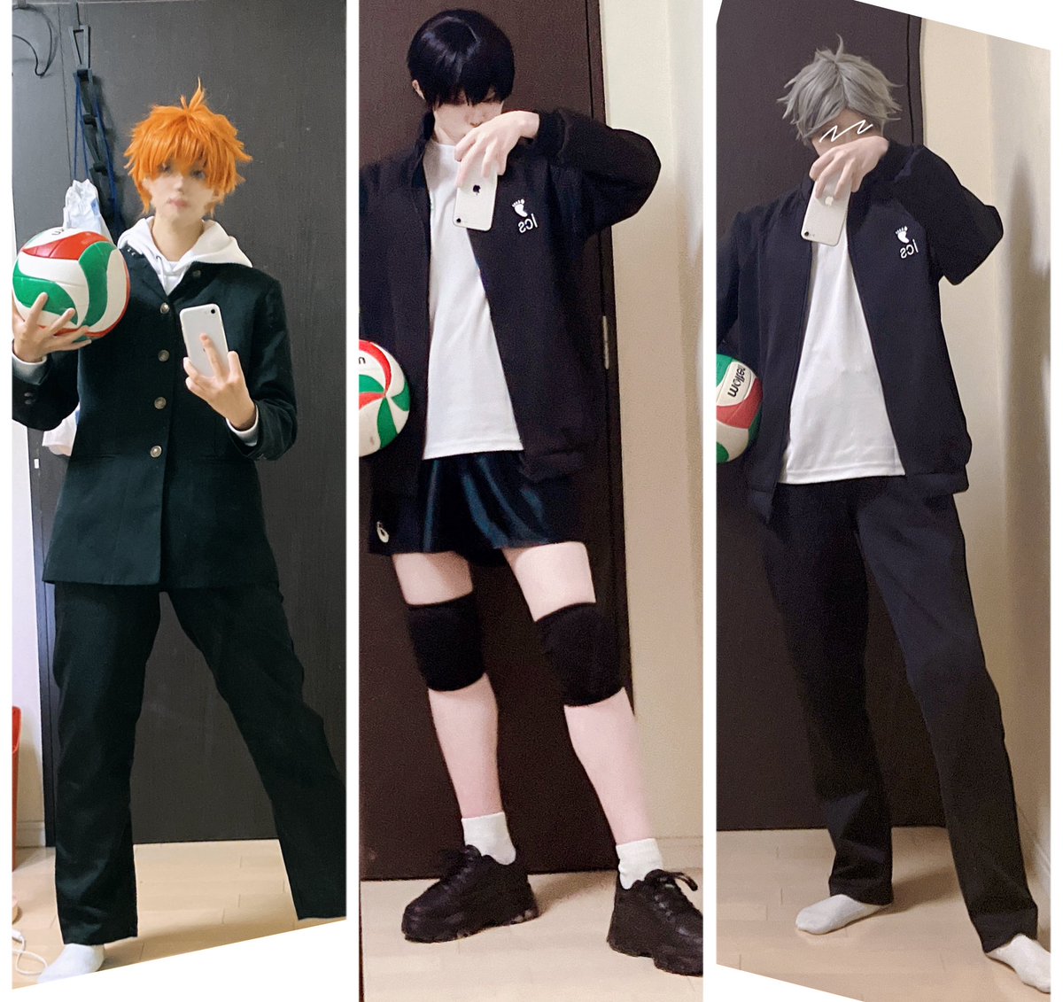 烏野3人並べてみた🙌🏻💗