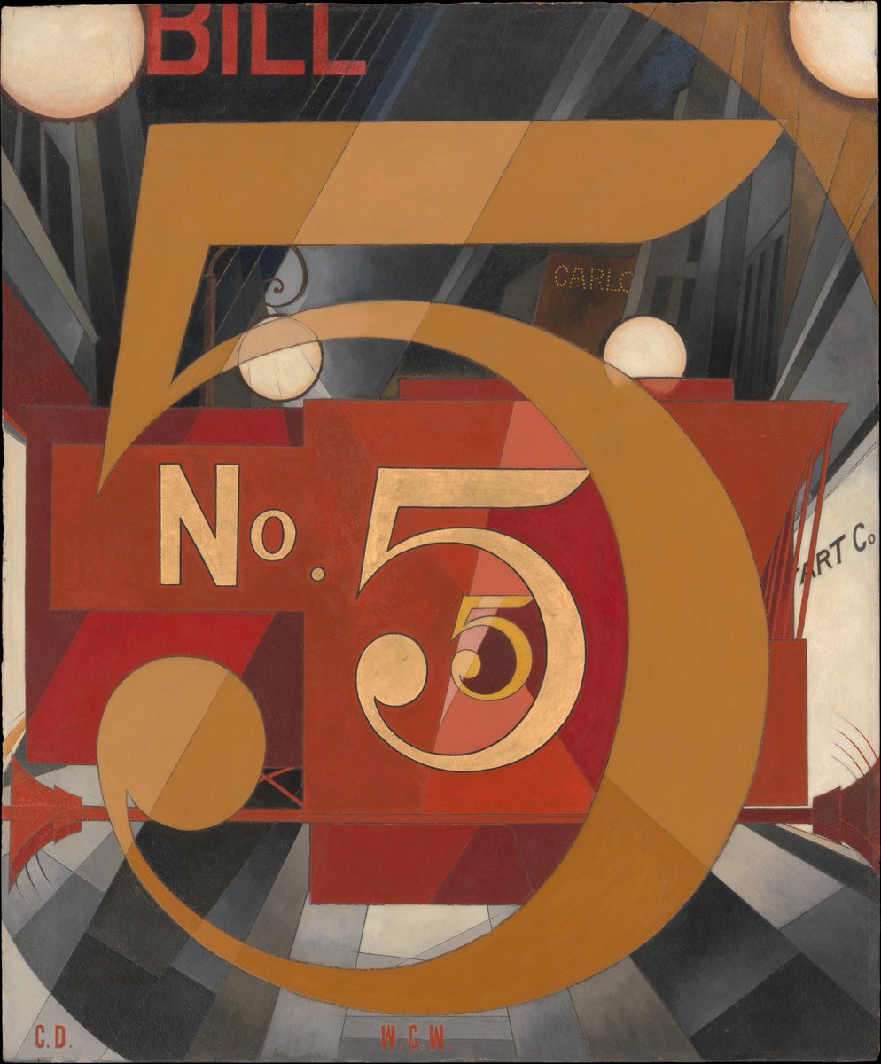 チャールズ・デムス （Charles Demuth、1883-1935） 『金のNo.5を見た』 （I Saw the Figure 5 in Gold）
