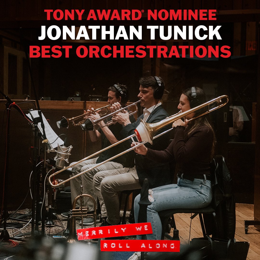 That’s the sound of a hit! Jonathan Tunick is a 2024 Tony Award Nominee for Best Orchestrations! 🎶🎉 #MerrilyOnBway