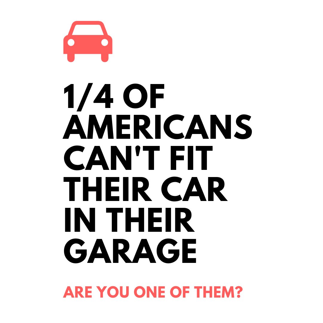 1/4 of Americans can't fit their car in their garage. 

Are you one of them? 🤣

#mariekondo #minimalism #minimalist #declutter #garage #garagespace #garagedreams
 #whoyouworkwithmatters