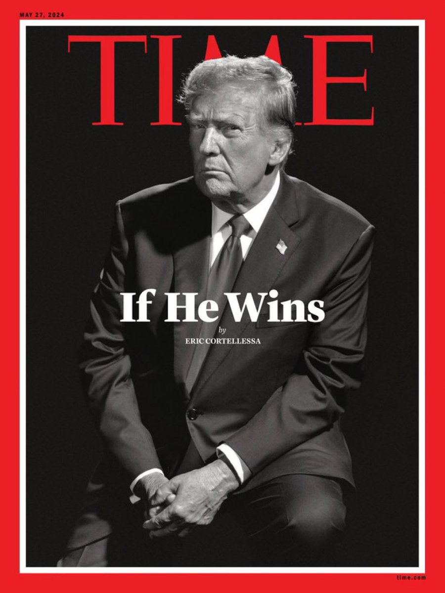 LauraLoomer's tweet image. Look who is on the cover of @TIME Magazine! President Trump looks great. He’s aging in reverse. 

He will win. #Trump2024