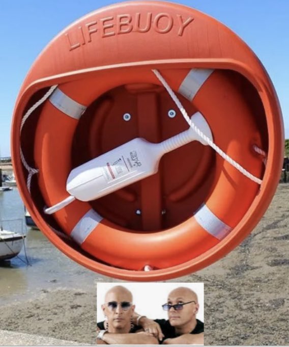 Lifebuoys near water 😳 What a time to be alive.