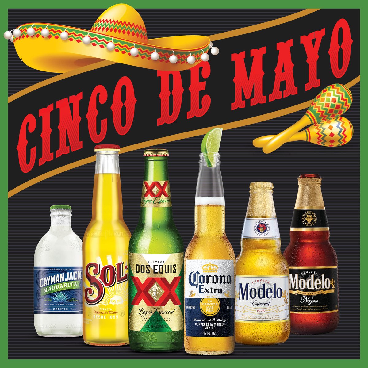 Ready to fiesta? We sure are! Our fridges are stocked with these delicious Mexican drinks, and yours should be too! What's your go-to brew to celebrate Cinco de Mayo? 🍺