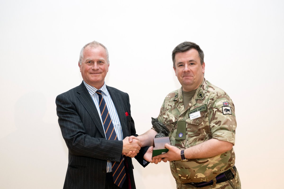 The Sandhurst Trust proudly sponsors the Director’s prize on the Intermediate Command and Staff course at Shrivenham. Congrats to Father Pip Smith, (former RMAS Chaplain) who was recognized by the course director for his outstanding contribution to student morale and wellbeing.