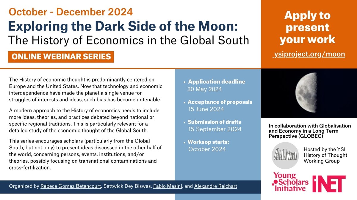 Get ready for a new webinar series! 🌓 Apply now to present your work: ysiproject.org/moon 🙏 Thank you to @rgbetancourt, @sattwickdb, Fabio Masini, and Alexandre Reichart