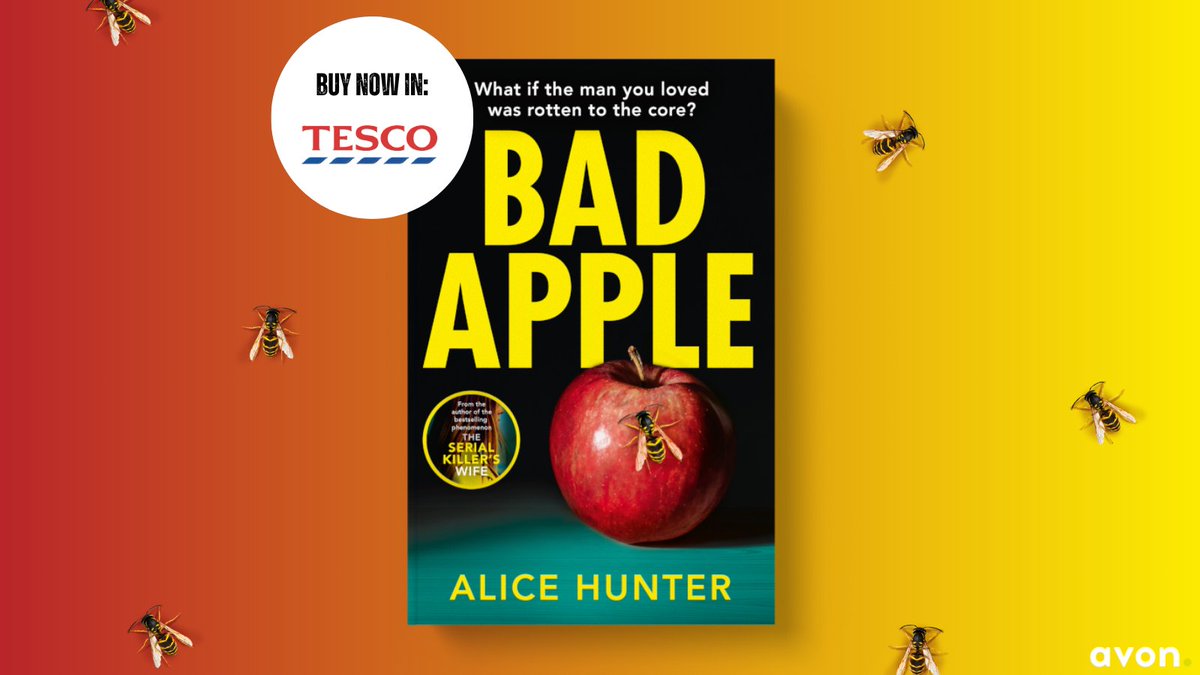 Calling all @Alice_Hunter_1 fans! #BadApple is exclusively available from Tesco, ahead of publication. If you want to read the book before everyone else then get down to your local Tesco to buy the paperback now.