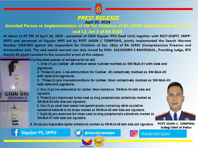 #SaBagongPilipinasAngGustongPulisLigtasKa
#TEAMPNPREGION7
#ToServeandProtect
#BisdakCops
#SiquijodnonPulis
#servicewithasmile
#HumbleServant
#backtobasics