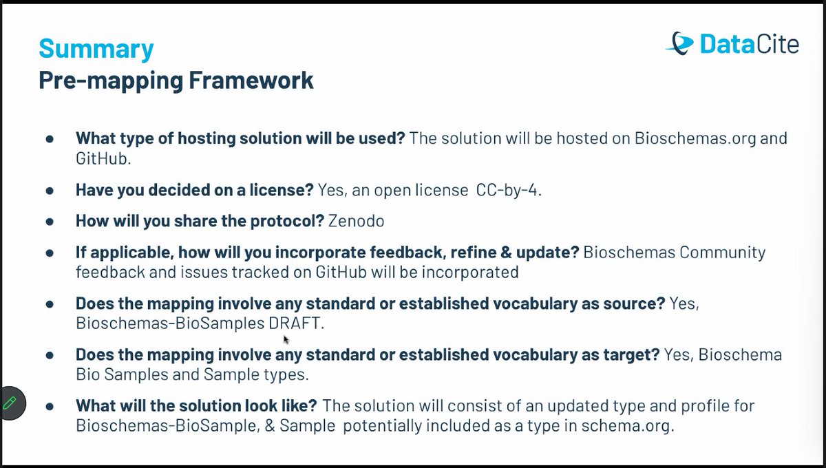 fairimpact_eu's tweet image. ❓How do we improve stakeholder engagement and #mapping process framework?

LIVE NOW▶️Sara El-Gebali from @DataCite is now diving into feedback presentation on &quot;A FAIR-IMPACT Framework Approach to Early-Stage Mapping Strategies for #Biosamples #Metadata&quot;
➡️tinyurl.com/2fpad9d8