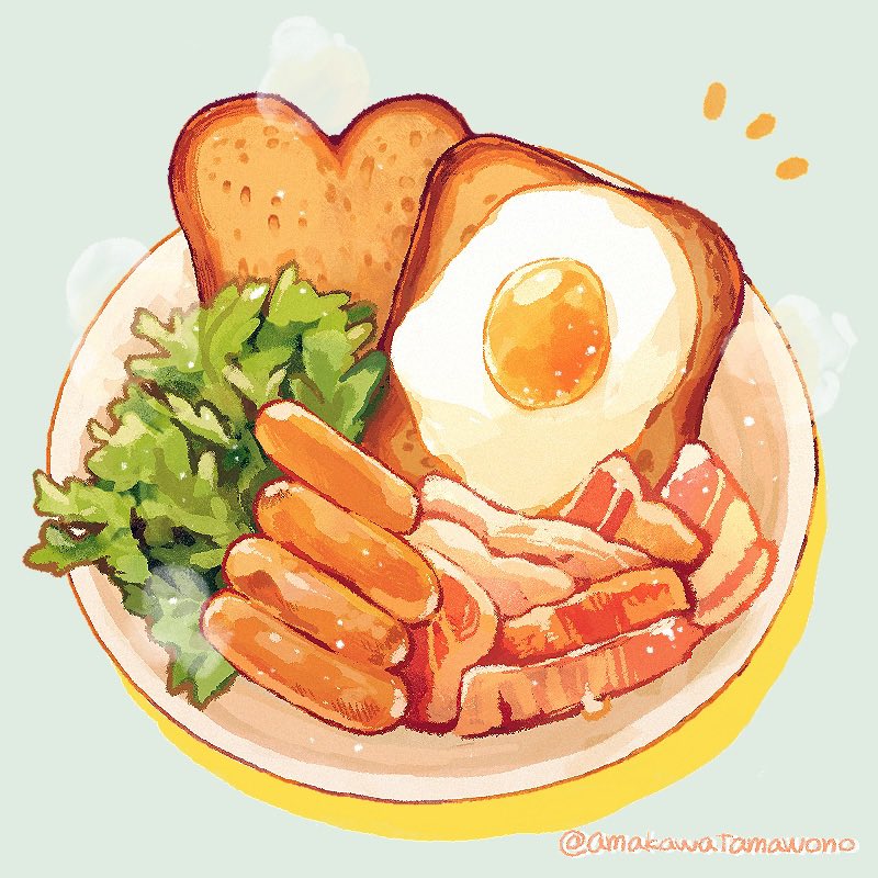 「#pr #basefoodlife   深夜の飯テロ失礼します」|天川たまを〜のイラスト