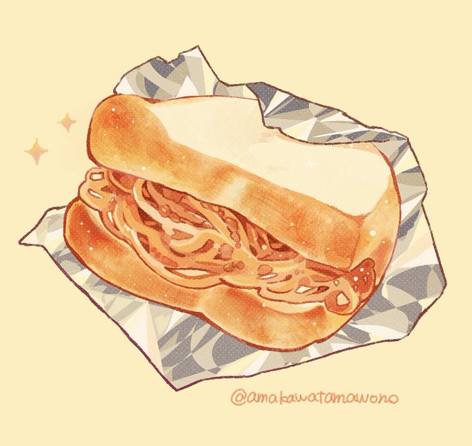 「サンドイッチ シンプルな背景」のTwitter画像/イラスト(新着)