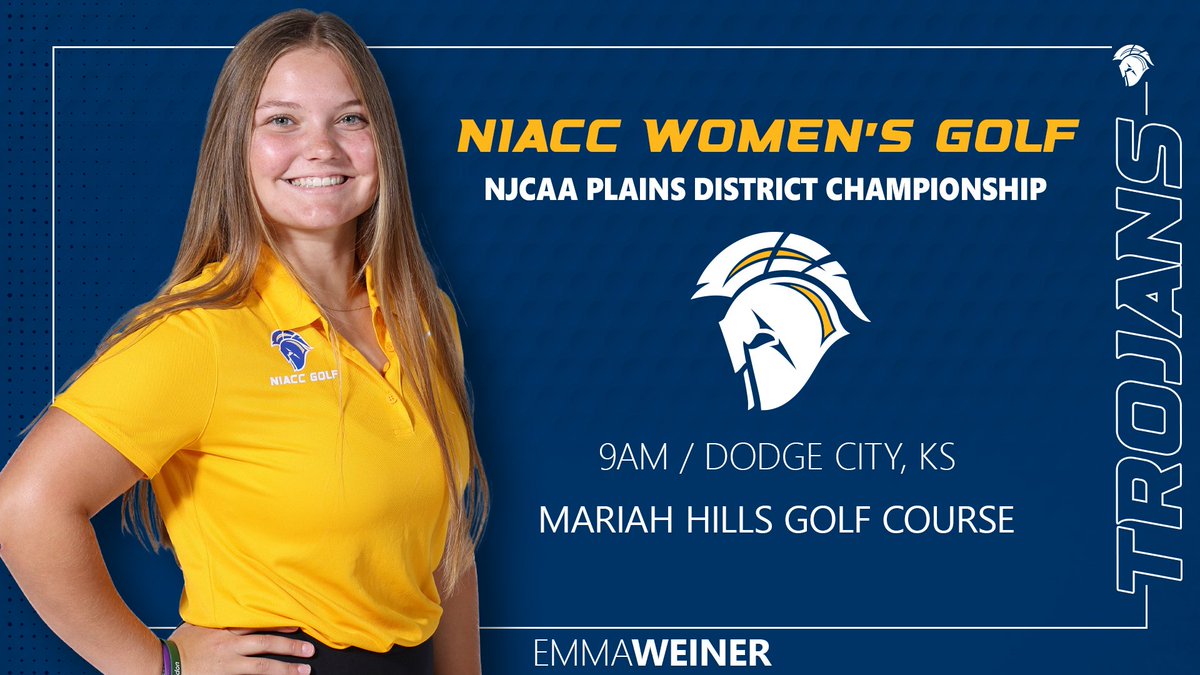 Day 2 of the district tournament for the NIACC women's golf team in Dodge City, Kan.