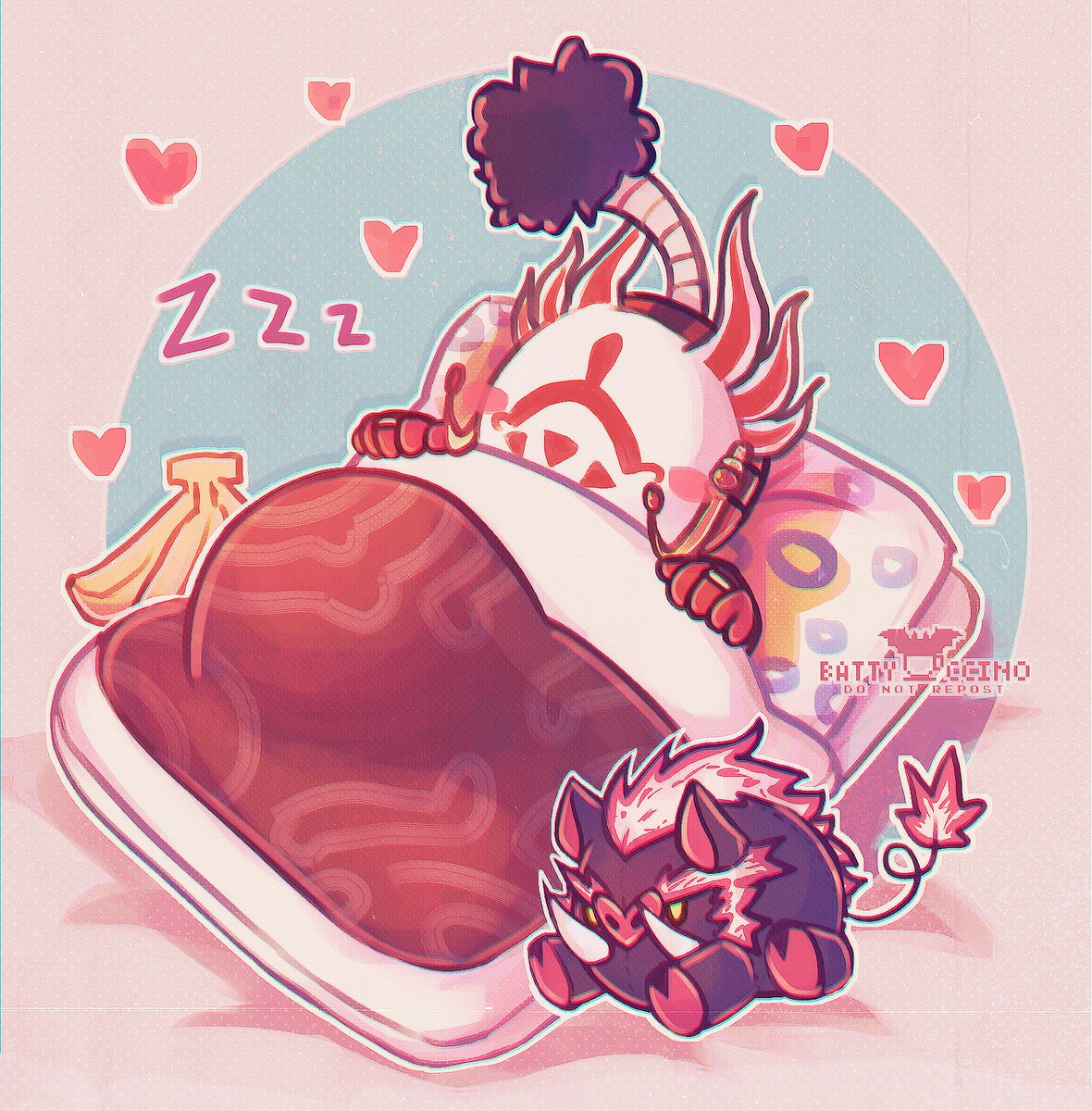 Master Kohga all tucked in and snug! 🛌 💤 #zeldafanart