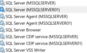 SQL Server'ıgüncelleme amaçlı yeni setup'tan eskisinin üzerine tekrar kurunca görev yöneticisinde iki adet sqlserver.exe farkettim. Hizmetleri kontrol edince 01 ile biten kopya hizmetleri gördüm. Ne önerirsiniz?