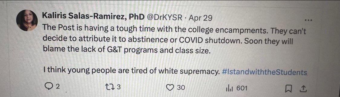 Manhattan Borough Prez Mark Levine @MarkLevineNYC’s choice for PEP school board Kaliris Salas-Ramirez “stands with” the Antisemitic terrorist activists. She condones & welcomes violence against Jewish students. Mark Levine is responsible for giving her a platform. Despicable