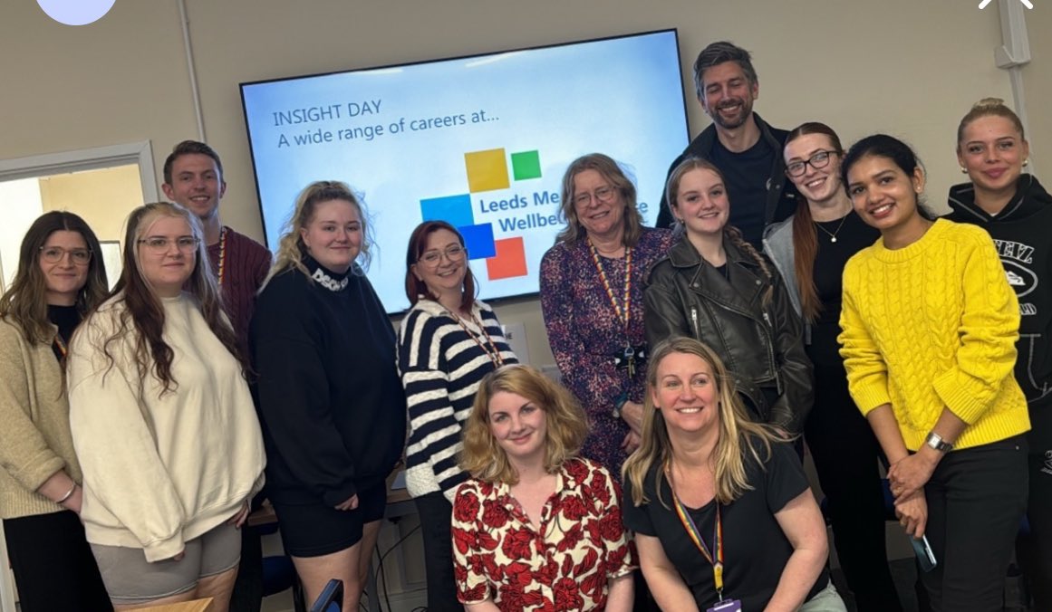 We had a great day welcoming students from @leedsbeckett to @LMWS_NHS yesterday! We discussed the journey someone might take when accessing support & the different roles they could encounter along the way to raise the awareness of the great career options available in the service