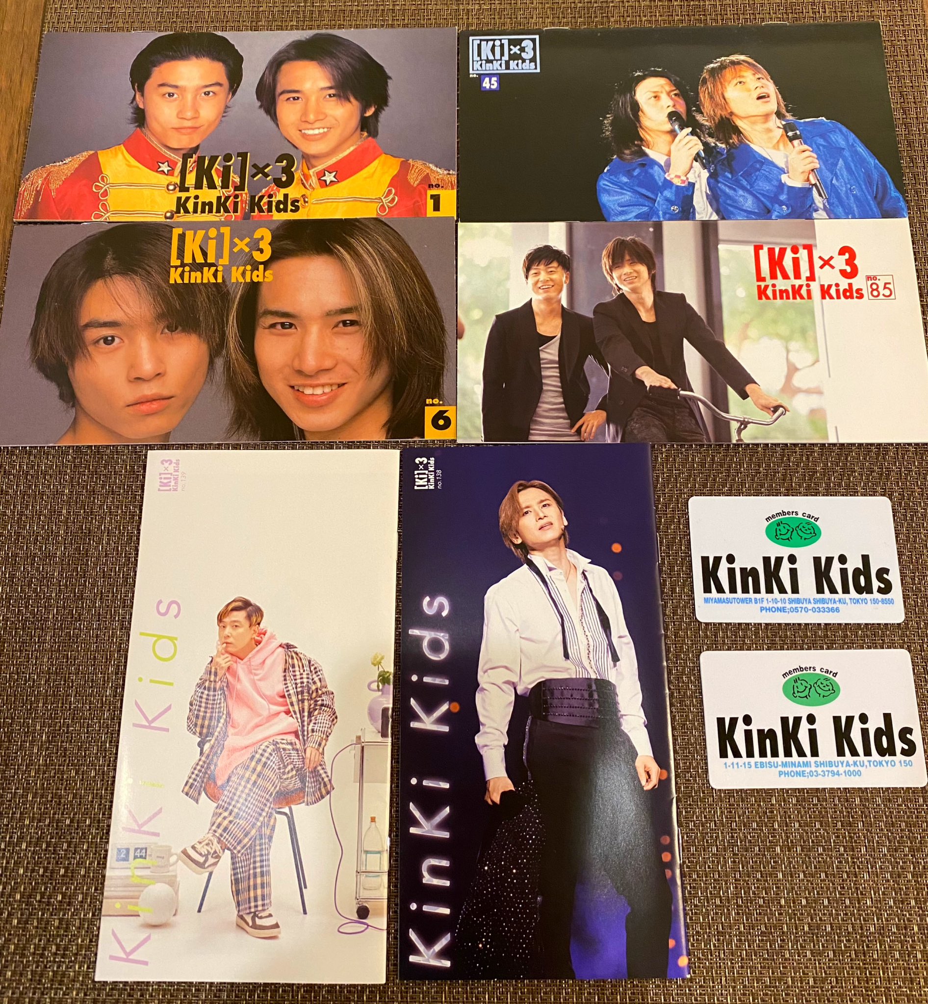 Kinki Kids ファンクラブ会報 デビュー創刊号No.01からNo.32迄