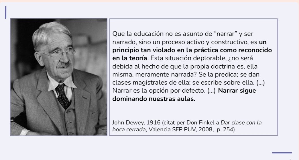 @eferroga Ja ho deia John Dewey fa més de cent anys...