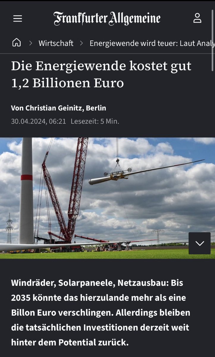 Unvorstellbar, wieviel man dafür nachhaltig in Bildung, Gesundheit, ÖPNV und wetterunabhängige Energiesicherheit stecken könnte (und hinterher noch die Hälfte weniger neue Schulden hätte) um wieder Anschluss an die Weltspitze zu bekommen….
Ne, wir retten lieber die ganze Welt.