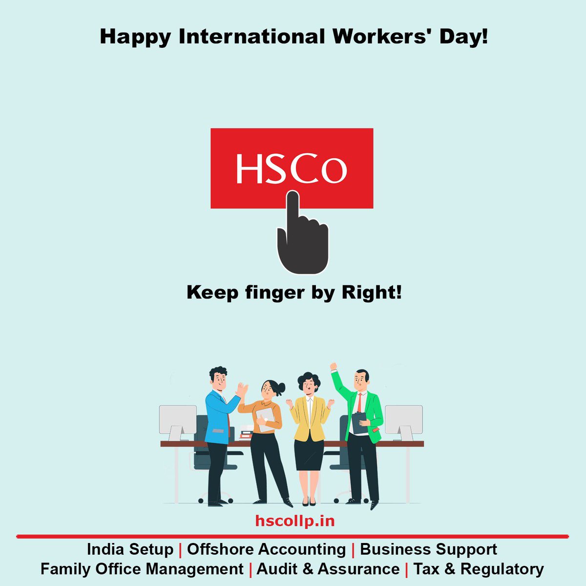 HSCO_hasmukh's tweet photo. Empowerment in every hand! This International Worker Day, let's celebrate the voices that shape our firm's success. Together, we keep finger by right, fostering a culture where every idea counts.
#HSCo #InternationalWorkersDay https://t.co/g1GR8MeH4f