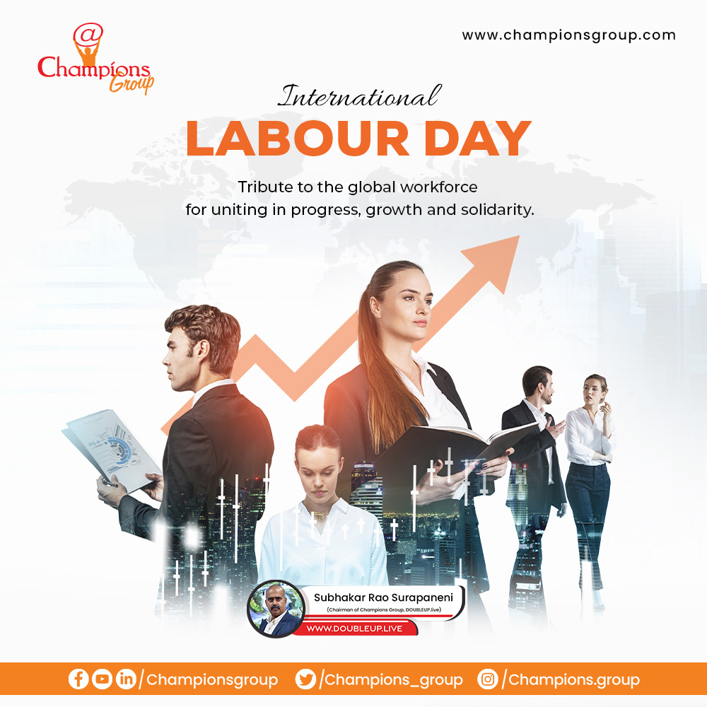 🌍 Happy Labour Day to all the Champions around the globe! 🎉 Today, we salute the dedication and hard work of every Champion who contributes to building a better world. Let's continue striving for progress and unity! 💼🛠️👷‍♂️ #LabourDay #GlobalWorkforce #ChampionsGroup