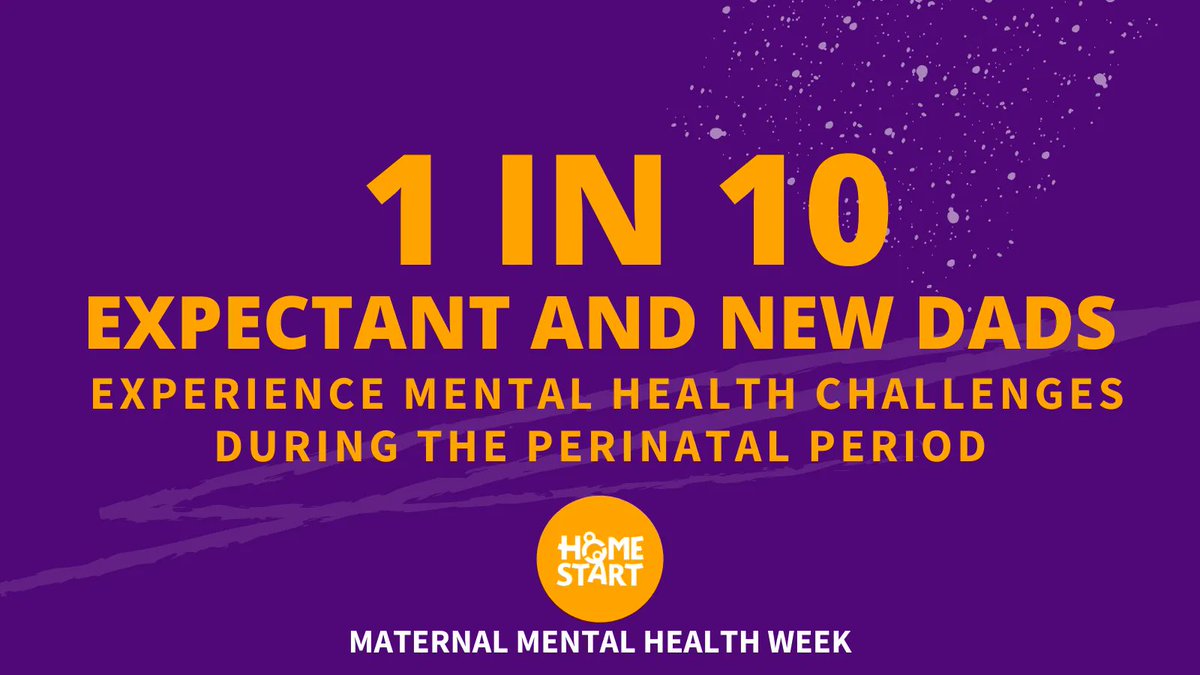 #MaternalMentalHealthAwarenessWeek We are here for parents during a time of fundamental change 💜🧡
#PerinatalMentalHealth