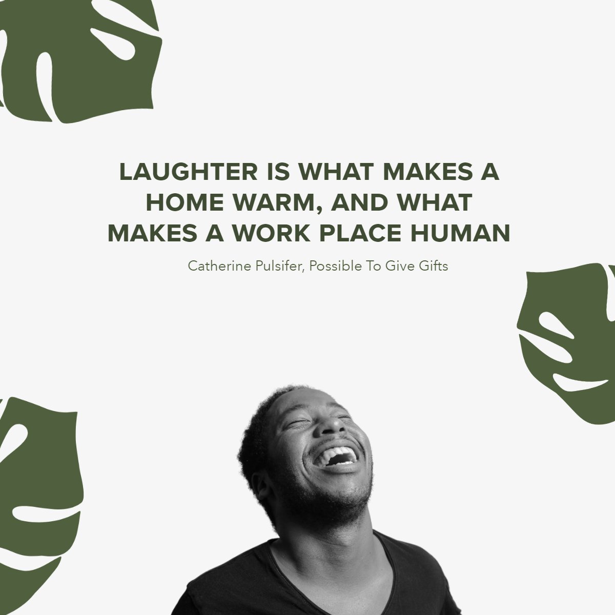 'Laughter is what makes a home warm, and what makes a work place human.' 
― Catherine Pulsifer

#quoteoftheday✏️ #quotestagram #lifequotes #laughter
 #LPTRealty #lptfam #lpttexas #htownrealestate #ctxrealestate #ctxguy #guycourtney
