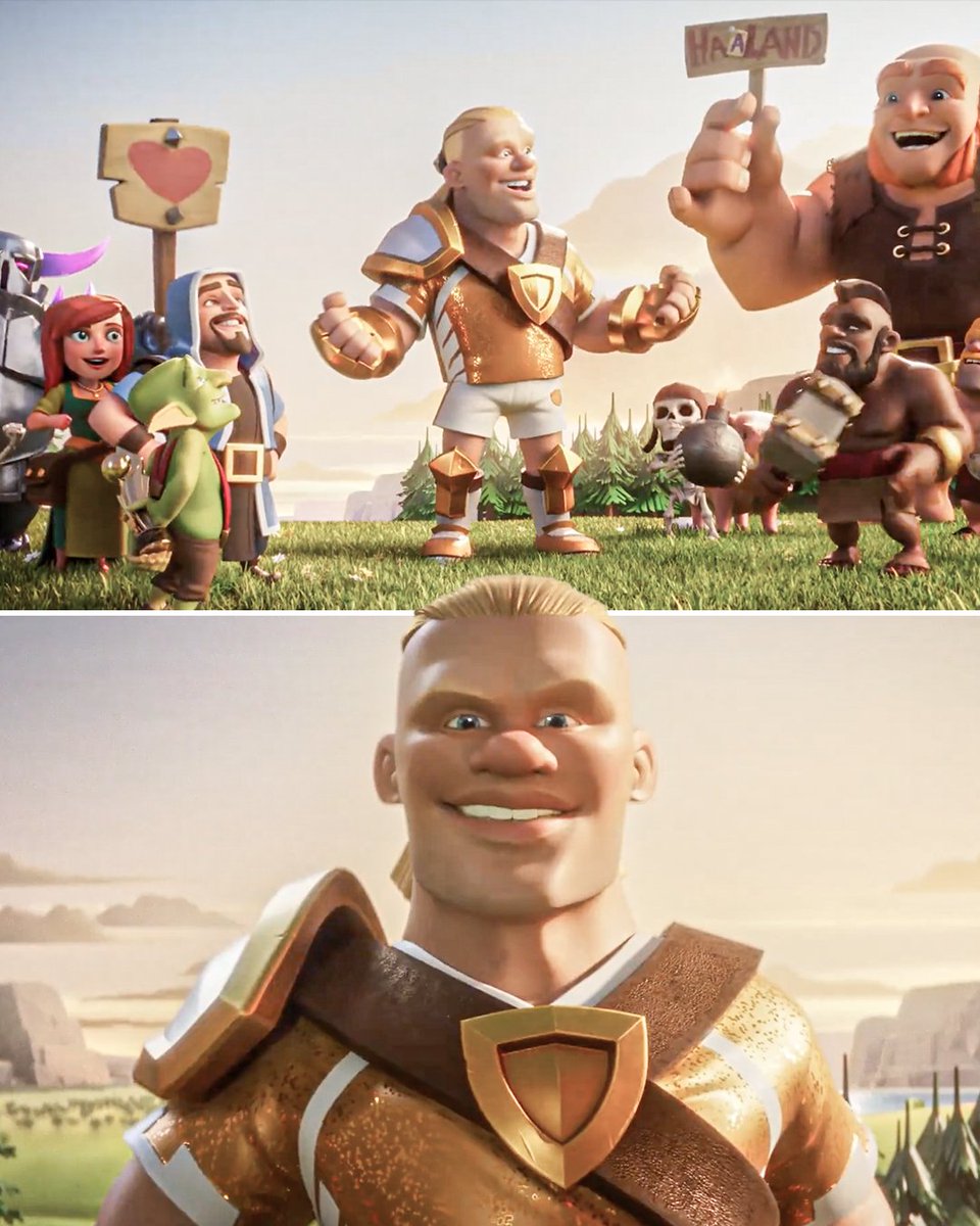Erling Haaland is now available as a character in Clash of Clans 🎮