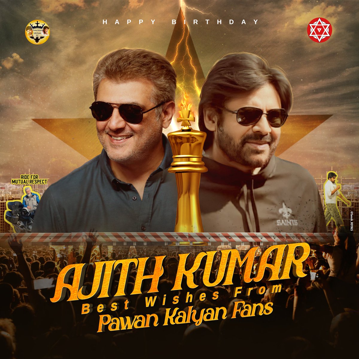 Mutual CDP ❤️🔥 

India's  Most Dangerous &
 Powerfull Stardom AKPK's ⚡

#HBDAjithKumar 
#Pawankalyan 
#AjithKumar