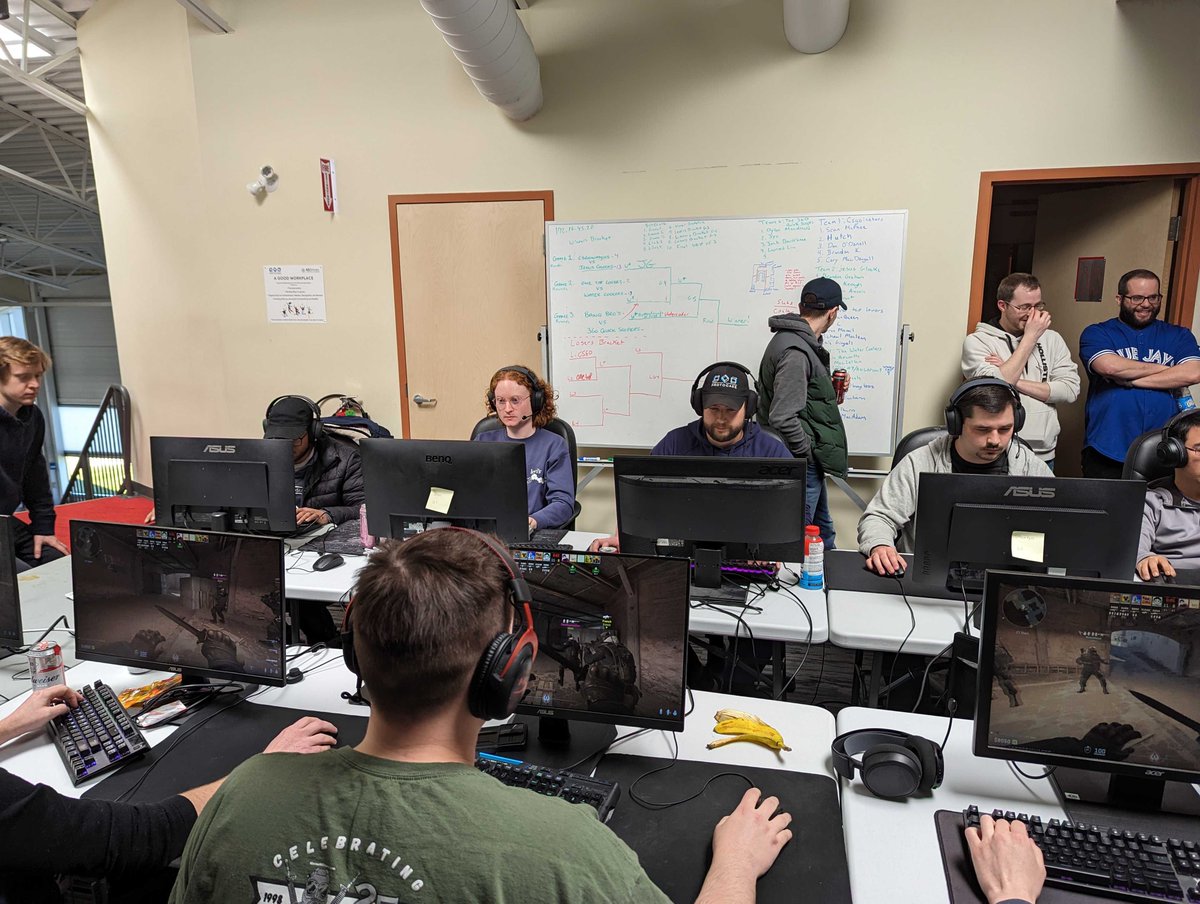 45Drives's tweet photo. On Saturday, we Hosted our First Ever Employee Video Game Tournament!

The team battled it out in a double-elimination CS2 LAN tournament at the office. Our service team set up 10 workstations for the players and a Storinator Mi4 to host the game server! It was a great opportunity for team bonding, showcasing skills, and using the hardware we have around the office for a bit of fun.

The event was a huge success with over 30 employees participating from 10:00am – 7:00 PM. We are certainly going to have more in the future, with more games and tournaments to come. (Maybe we can even involve some customers 👀)
