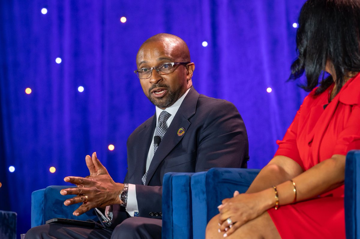'I'm a strong believer that our superpower is collaboration.' @Mekaeg Exec Dir @_CodeCrew , @BankofAmerica panelist speaking on cross sector collaboration, social progress, closing the racial wealth gap, addressing health inequities. More from #BCConf24 bit.ly/3UdunnO