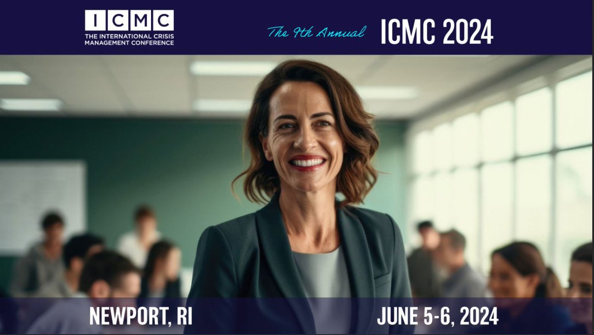 Our 9th consecutive sponsorship of the International Crisis Management Conference 2024! Only 36 days left to grab your tickets. Secure your spot now: buff.ly/3gohzXP #CrisisManagement #Conference2024