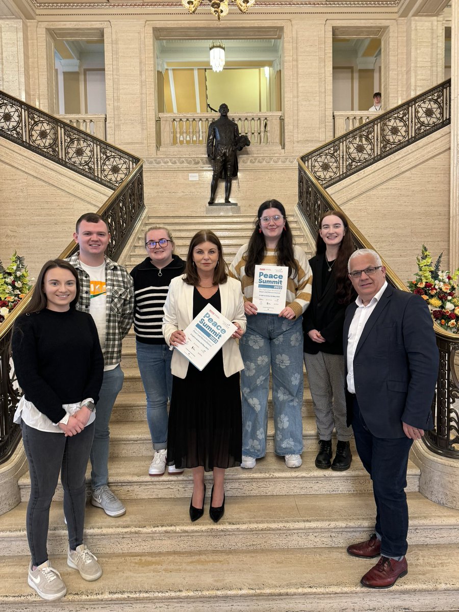 ☮️Youth Peace Summit Partnership🕊️ Arón & Lauren joined @humefoundation & @YouthActionNI today as part of the Youth Peace Summit partnership to meet with @SineadMcL4Foyle who sits on The Executive Office Committee🗣️📣 #PromotingYouthVoice