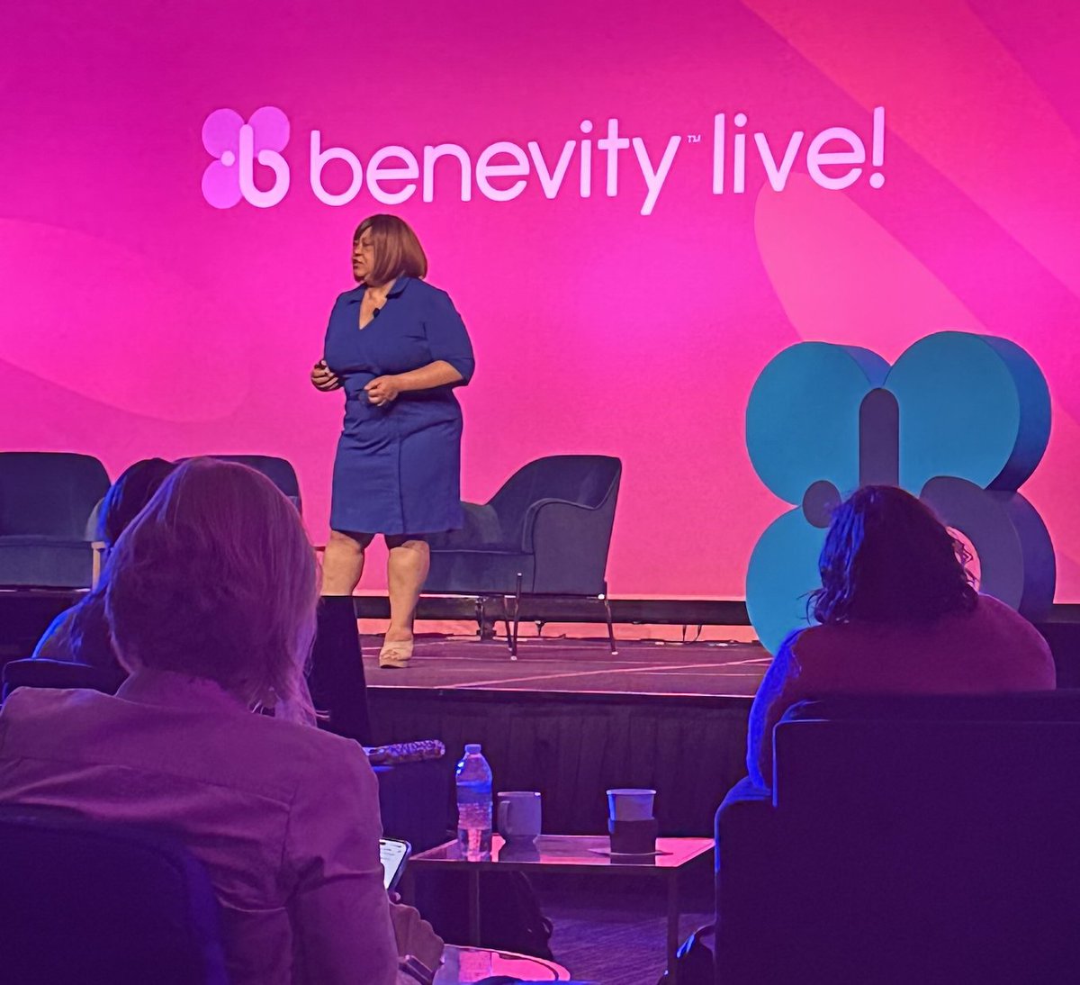 Our @StoryCorps CEO Sandy Clark was honored to be a featured speaker at last week's #BenevityLive conference in Palm Springs, discussing our important One Small Step initiative to reduce toxic polarization and to increase hope in America, one conversation at a time.