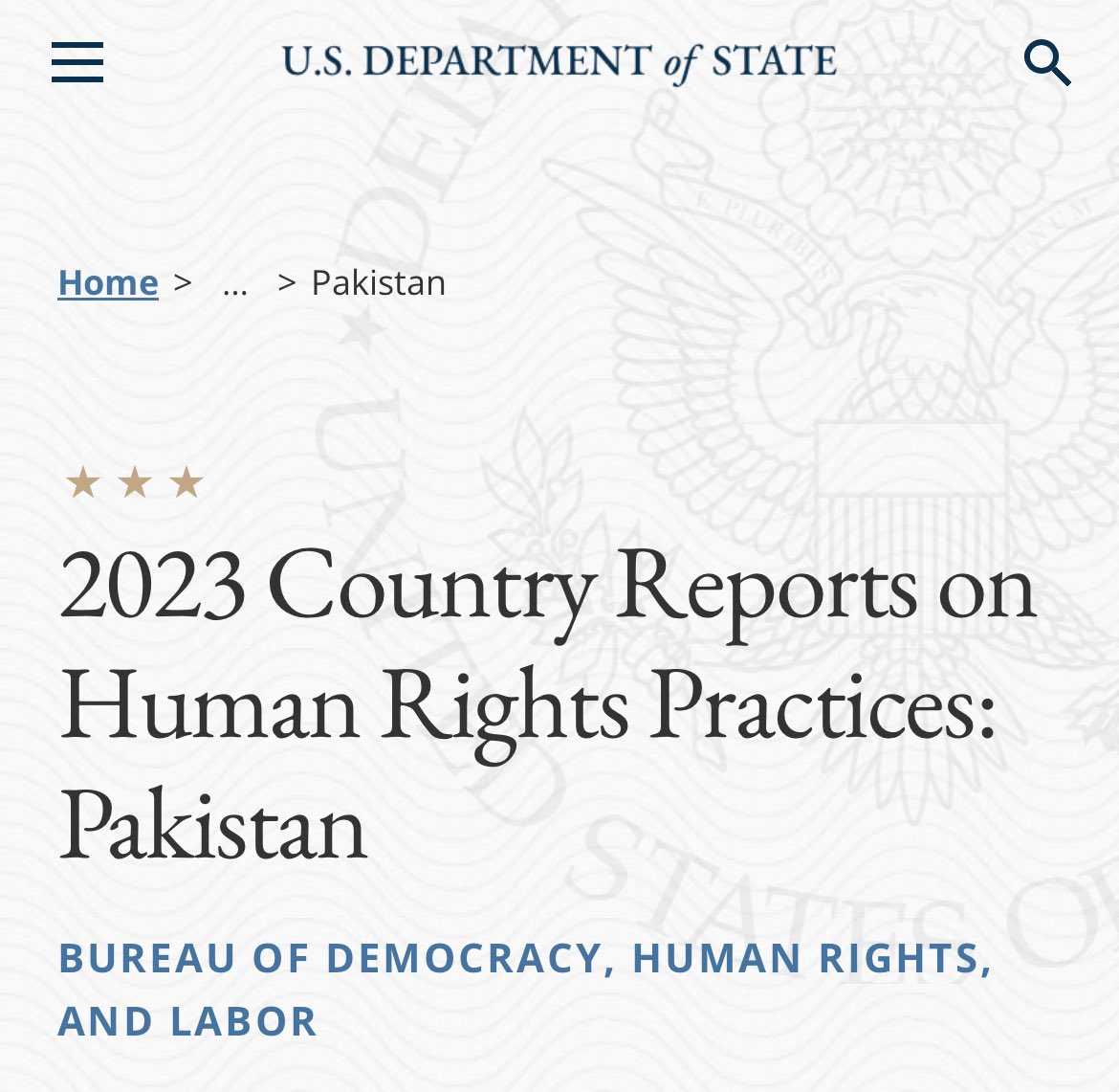 “Significant human rights issues included credible reports of: unlawful or arbitrary killings, including extrajudicial killings; enforced disappearance; torture and cases of cruel, inhuman, or degrading treatment or punishment by the government or its agents; harsh and