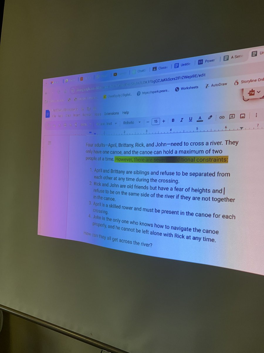 MsIrums's tweet image. Grade 6/7 students trying out an AI enhanced question in math today. Lots of noise, lots of debate. @IonviewPS