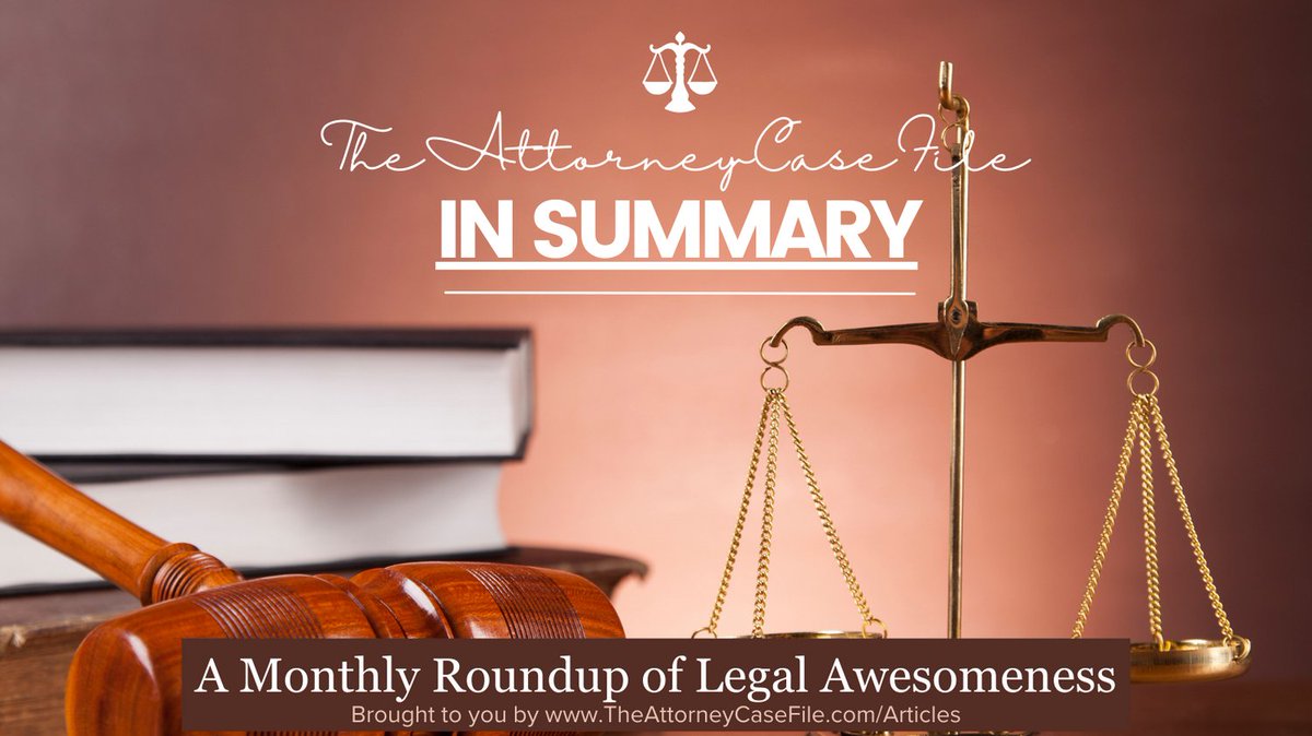 Welcome to our monthly roundup—a treasure trove of legal insights and resources handpicked just for you! Check out our favorite podcasts and articles from this month!

www.TheAttorneyCaseFile/Articles/In-Summary/April2024

#LawLife #LegalProfession