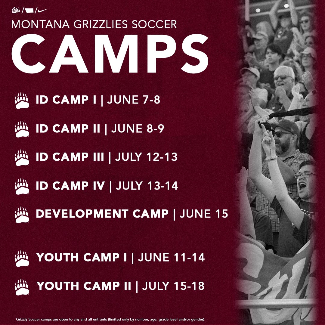 Join us this summer! Sign up at: montanasoccercamps.com