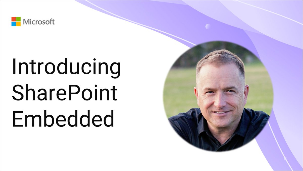 💡 Introducing SharePoint Embedded

Join Reid Carlberg for insightful overview and configuration guidance to enhance your development experience.

📺 Watch now → msft.it/6017cbpkt

#SharePoint  #SharePointEmbedded #Microsoft365Dev
