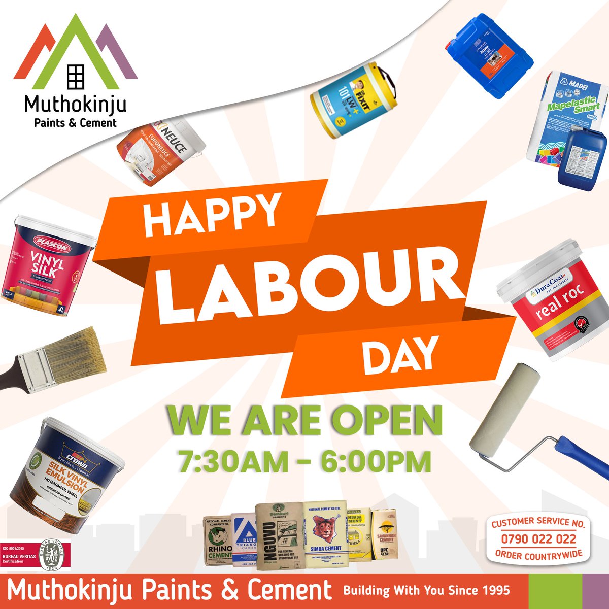 We wish you a Happy Labor Day filled with joy, appreciation, and the colorful promise of tomorrow. Thank you for being part of our journey. 🎨💪 #HappyLaborDay #LaborDay #MuthokinjuPride #BuildingTomorrowTogether #Muthokinju #Hardwork #Committment #Laborday2024 #viralvideo