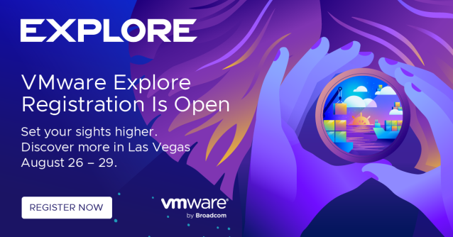 Head on out to #Vegas for #vmwareexplore for what's shaping up to be our biggest announcements in years! #vmworld #vmware dy.si/HX619