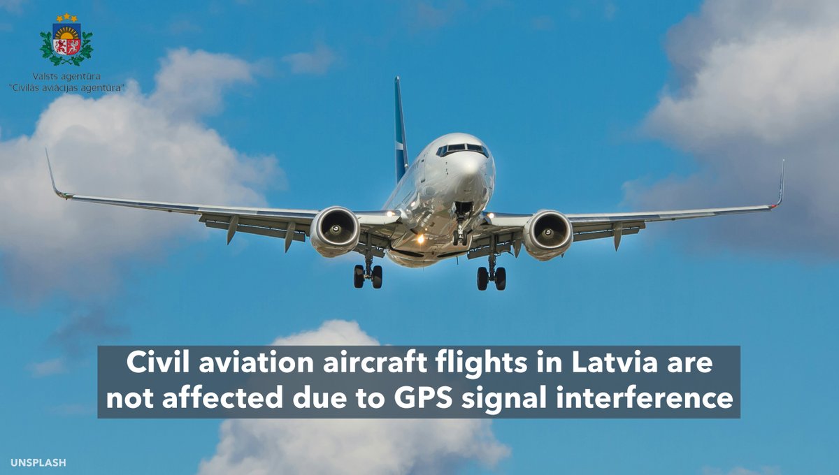 .@LV_CAA in cooperation with international partners monitors the development of GPS signal interference, while reminding that GPS interference does not affect the safety of aircraft flights in the airspace of the Republic of Latvia. More: ej.uz/GPS_Jamming