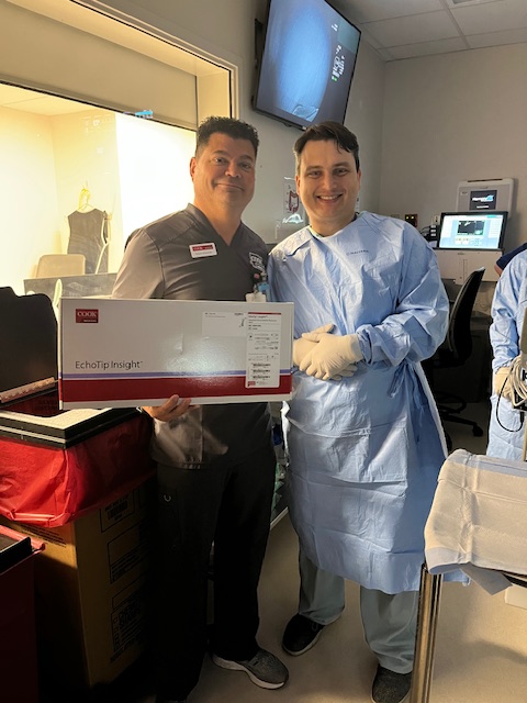Congratulations to Dr. Aleksey Novikov at UF Shands Medical Center in Gainesville, Florida! He just performed his first procedure with Cook’s EchoTip Insight™ Portosystemic Pressure Gradient Measurement System. Thank you for working with us to care for patients!
