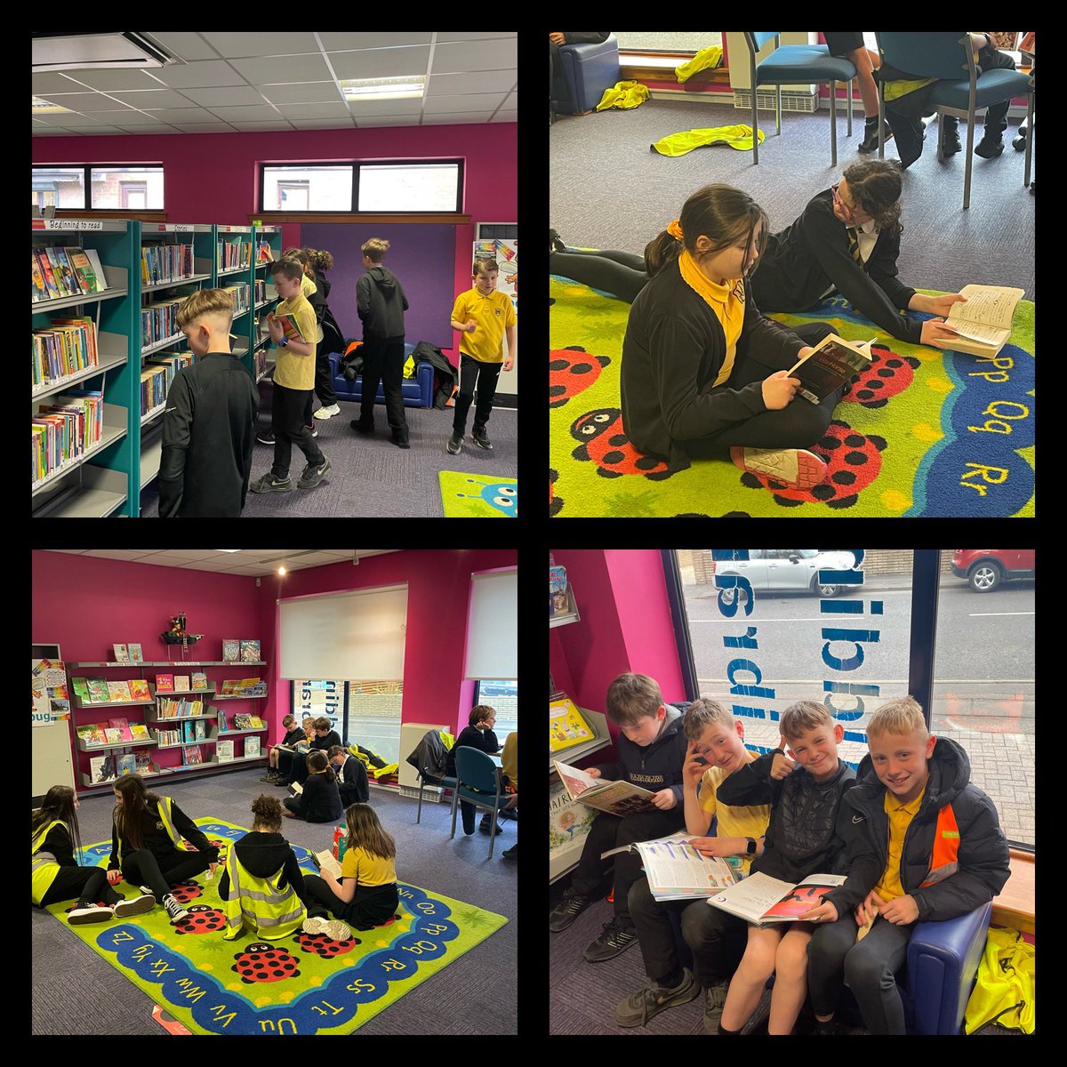 R11 walked along to Uddingston Library today to choose books. Back in 3 weeks to swap them. Happy reading 🤓📚@muiredgeprimary