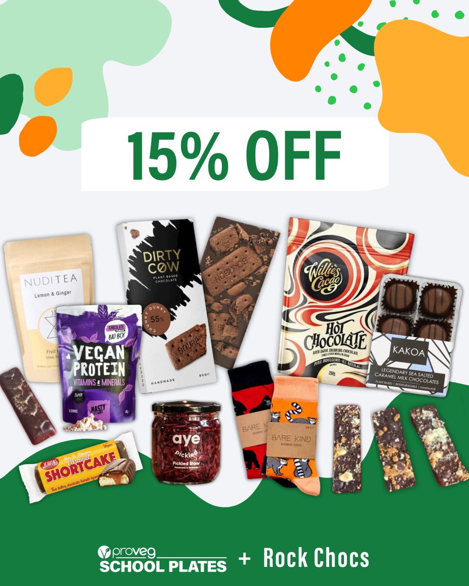 Want to get your hands on a chocolatey, plant-based discount code? 🍫 We thought so! 😍😋 Our wonderful friends at @RockChocs are giving all ProVeg supporters 15% off their shop. Use code ProVeg15 at checkout to access the discount. 💚 hubs.ly/Q02vwLs00