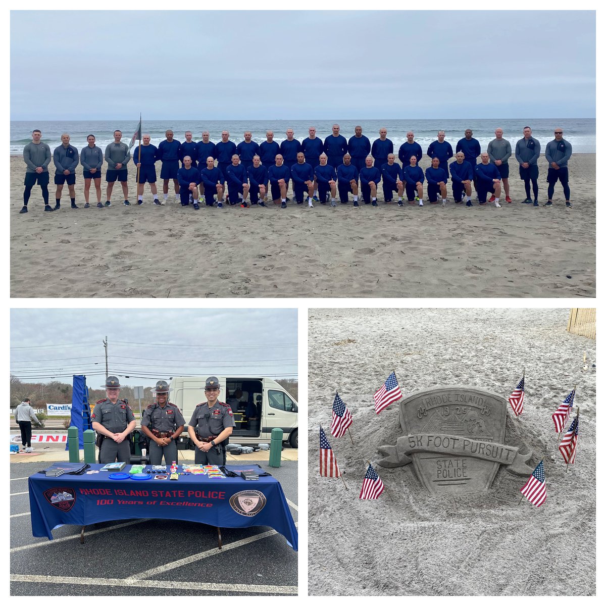 The RISP Training Academy Class of 2024 and Academy staff participated in the our 5K Foot Pursuit on Sunday. Recruiters were also on hand to talk with participants about what it takes to be a Rhode Island State Trooper. #AreYouReady? #AlwaysThere